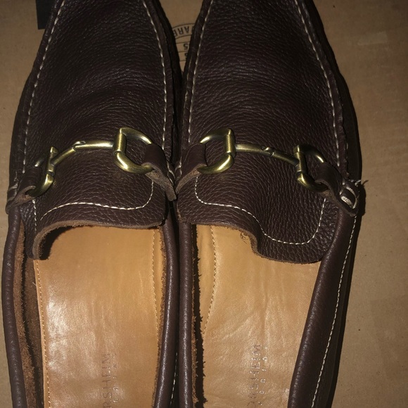 FlorSheim Brown Leather Loafers - Picture 4 of 6